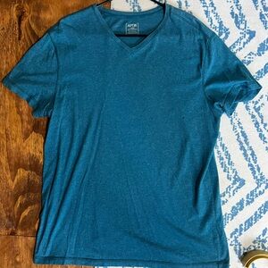 Apt. 9 Ocean Blue V Neck Tee
